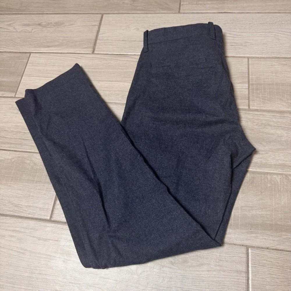 J. Crew‎ Factory Flex Slim Fit Brushed Cotton Blend Chino in Blue 32x32 BK737